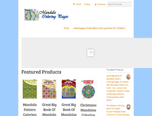 Tablet Screenshot of mandalacoloringpages.net